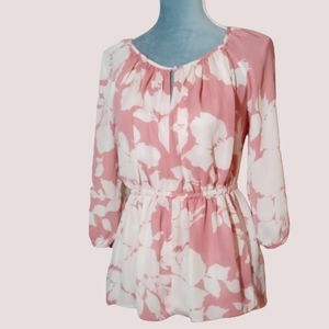 Talbots 2 Piece Floral Blouse